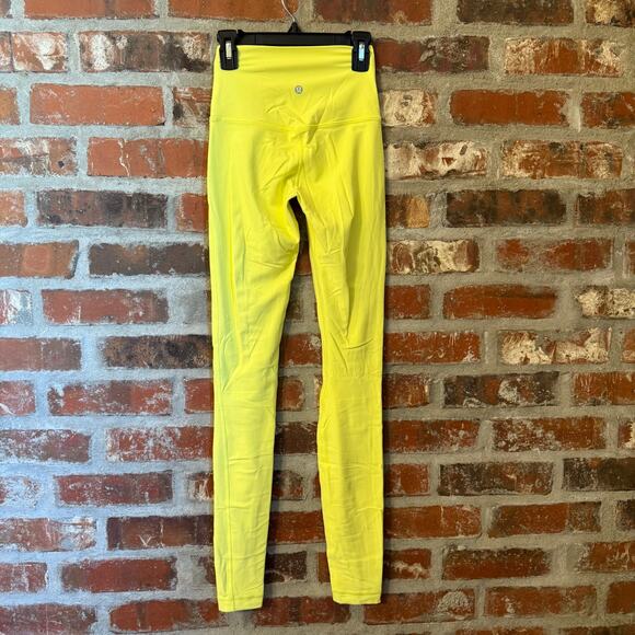 Lululemon Athletica Electric Lemon Neon Align High Rise Leggings - Picture 3 of 6